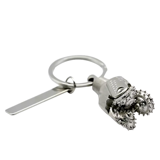 KING SML Custom Tricone Bit KeyChain 3D Oilfield Drill Bit Zinc Alloy Miniature Keychain Oil Rig for Drilling