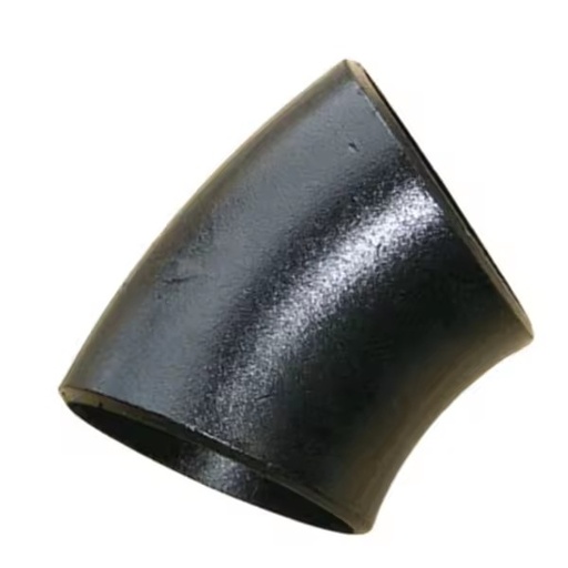 Carbon Steel Welded Pipe Elbow 45 Degree Short Radius Black Coated Pipe Fitting for Pipeline
