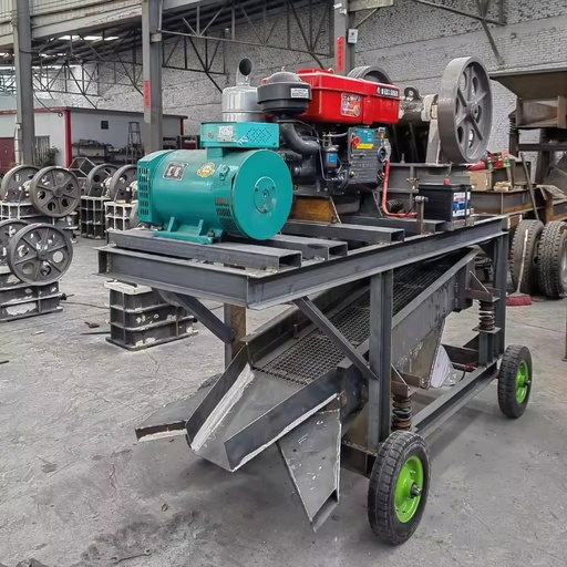Small Scale Gold Ore Mining Equipment Rock Gold Mining Plant with Diesel Jaw Crusher Screening Jaw Crusher