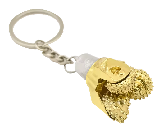 KING SML Custom 3D Oilfield Drill Bit Oil Keychain Zinc Alloy Miniature Tricone Bit Keychain Oil Rig for Souvenir Gift