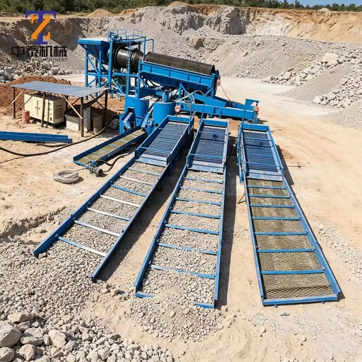 Professional Portable Gold Washing Trommel Stable Rotary Screening Equipment for Small Scale African Gold Mine