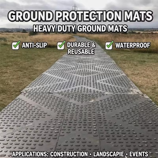 Portable Temporary Trackway Panels Non-Slip Ground Protection Mats Outdoor Events Professional Grass Reinforcement Applications