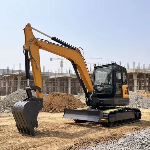 6.5t Tracked Excavator Heavy Duty Engineering Machine with for Engine High Load Moment 0.23m Bucket for Mining Projects