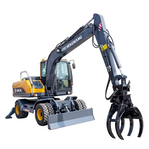Hot Selling Wheeled Excavator Factory Construction Site Mini Wheeled Excavator Earthmoving Machinery for Sale