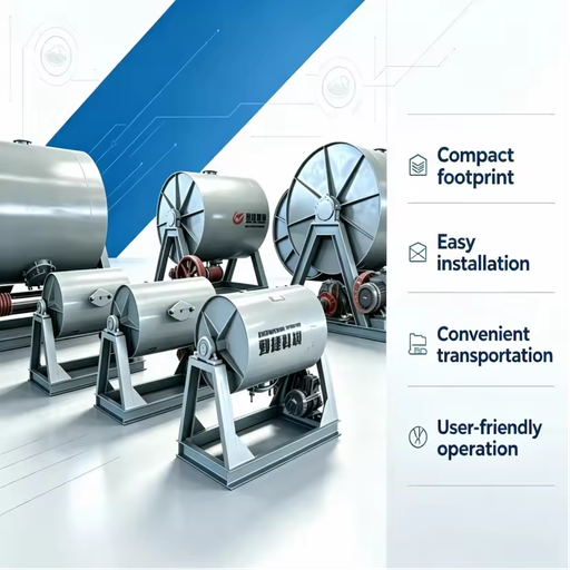 Lab Ball Mill Small Scale Grinding Machine Featuring AC Motor and Durable Bearing Assembly