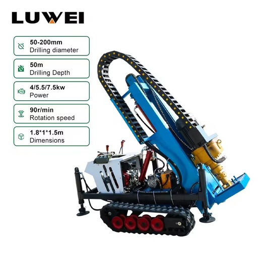 Dth Hydraulic Crawler Blast Hole Drill Rig for Open-Pit Mining & Quarrying Rock Blasting Powerful Rotary Drilling System