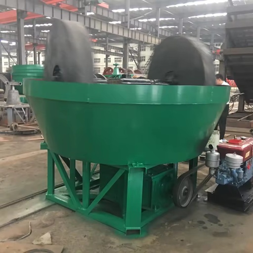 Gold Mining Chilean Windmill, Wet Pan Mill with 3 Wheel, Wet Pan Mill for Gold