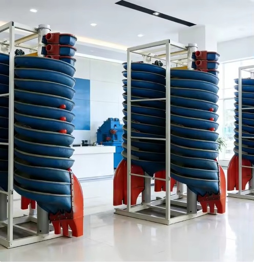 Mineral Processing Equipment for Sand Ore Heavy Mineral Separation High Efficiency Gravity Spiral Separator PLC High Rigidity