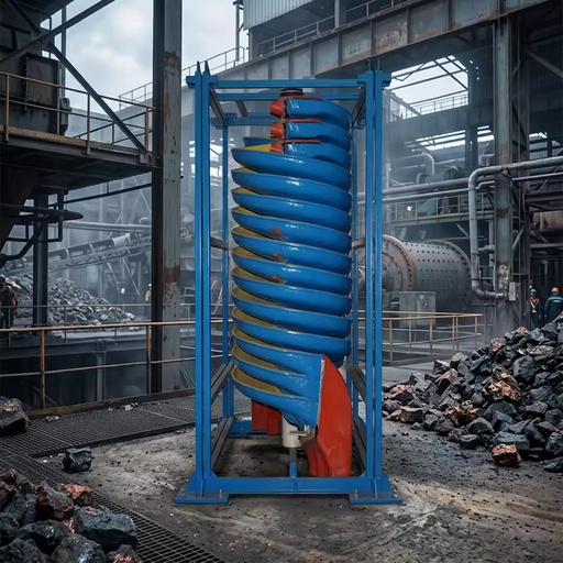High Recovery Spiral Chute Separator for Gold Ore Mineral Processing Gravity Separation Equipment