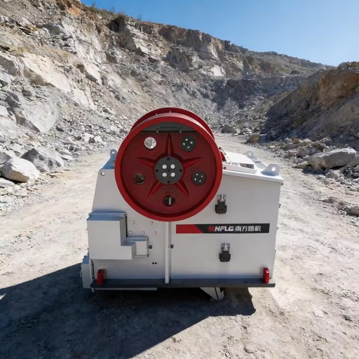 NFLG Professional Large Scale Energy Saving Stationary Industrial Jaw Crusher Machine with Engine for Mining Stone Crushing