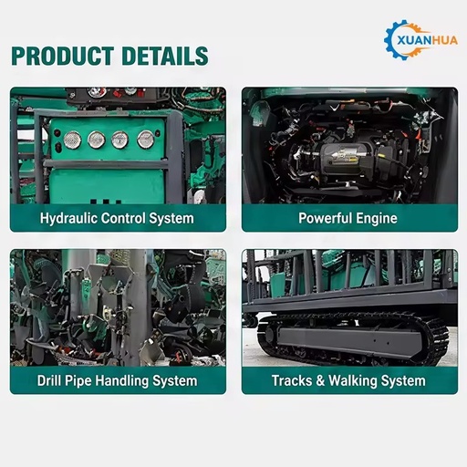 XHRC500-D Hydraulic Automatic Feeding Tunnel Drill Crawler Mining Underground Rock With Cab