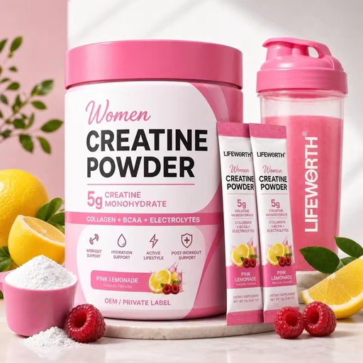 Creatine for Women Micronized Creatine Monohydrate Powder with Collagen for Glute Strength Support, Boosts Energy
