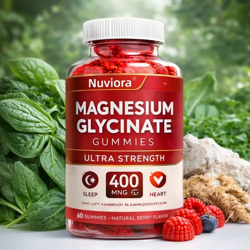 Private Label Wholesale Magnesium Glycinate Gummies 400mg Vegan High Absorption Sleep Support Calm Berry OEM ODM Supplement