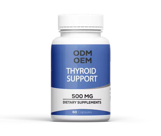 ODM OEM Thyroid Support 500 Mg Capsules Dietary Supplements 60 Count