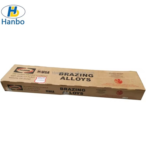 Flexible HB-HARRIS0 Phosphor-copper Solder BCuP-2 Flat Strip Copper Tube purple Copper Oxygen Welding Silver Welding Rod