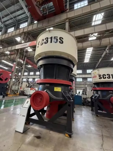 SC315S C1 Series Single-cylinder Hydraulic Cone Crusher Gear AC Motor 349-1050t/h Capacity Stone Mining High 1 Year