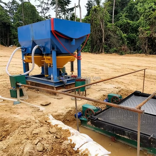 1-5 TPH Small Scale Jig Separator Machine Alluvial Gold Diamond Gravity Concentrator Saw-tooth Wave Mineral Jig for Mining