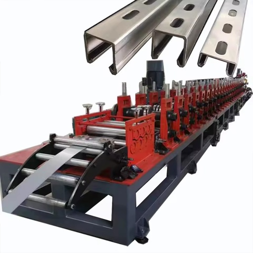 Photovoltaic Panel Bracket Roll Forming Machine Auto Solar Mounting System Production Line Unistrut C Channel Making Machine