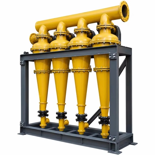 Mining Hydrocyclone Separator with Wear Resistant Rubber Lining for Mineral Processing Slurry Classification and Dewatering