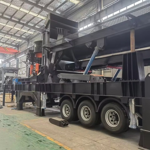 Tire Type Rock Stone Crusher Station with Impact Crusher and Screen