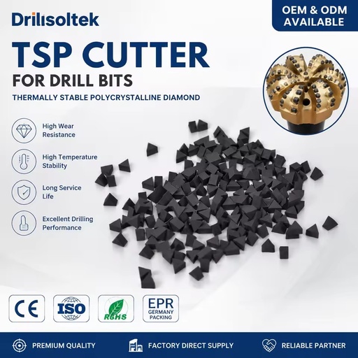 2026 Premium TSP Diamond Elements for Oilfield Drill Bit Manufacturing