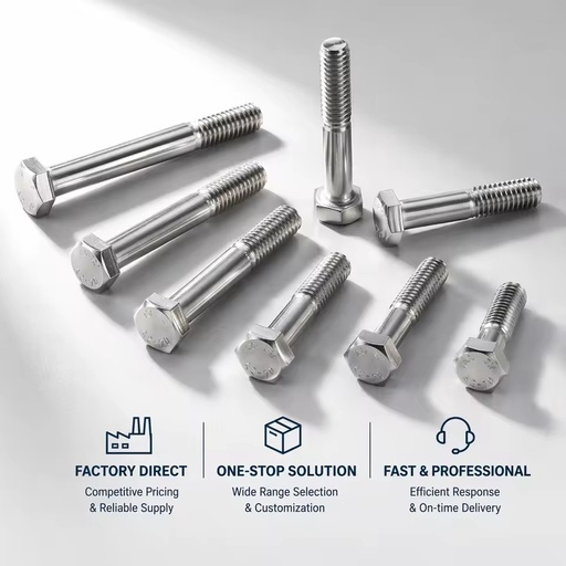Metric Precision Hexagon Bolts Stainless Steel 304/316 BS Hex Bolts & Screws Marine Grade 316 Fasteners