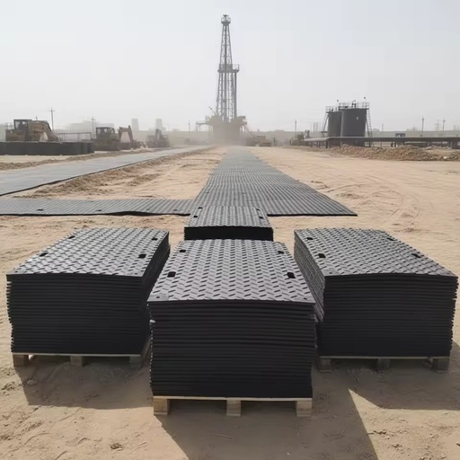 4x8 HDPE Track Mat Polyethylene Road Floor Temporary Ground protection Mat for Heavy Equipment Mud Ground Mat Big Event