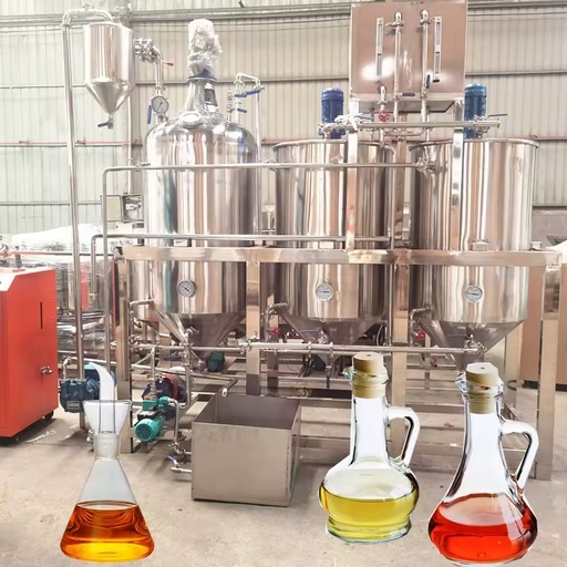 Crude Cooking Pyrolysis Oil Refinery Plant Extraction Refining Distillation Machine to Refine Engine Oil Machine Automation