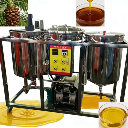 HJ-JLYJ200 Commercial Crude Oil Refinery Machine High Efficiency Edible Vegetable Sunflower Oil Refining Equipment