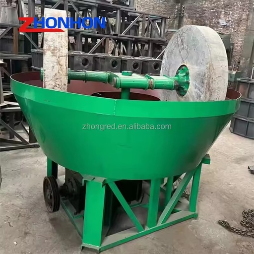 1600 1200 Wet Pan Mill Diesel Engine Wet Pan Mill for Gold Selection