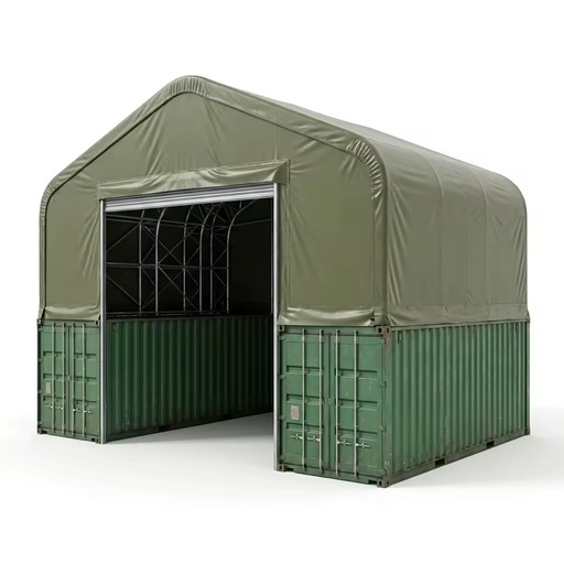 Customized Large Span Waterproof Fire Retardant Gable Container Shelter for Emergency Relief Supply Storage