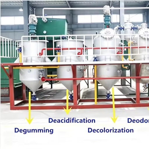 Full Automatic Crude Sunflower Seed Oil Refinery Processing Line Cooking Oil Refining Production Equipment