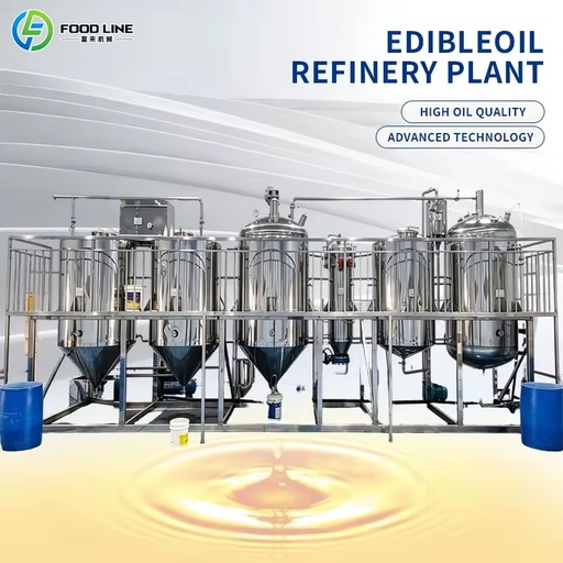 Multi-functional Crude Oil Refining Processing Equipment Full Automatic Edible Oil Purification Complete Production Line