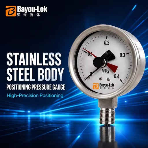 High Precision Digital Stainless Steel Pressure Gauge 0-25MPa 1/4 NPT Radial Axial Diaphragm Manometer Industrial Gas Monitoring