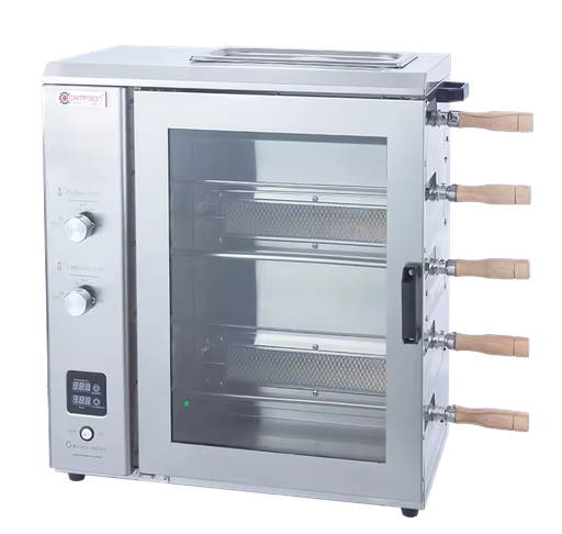 High Quality Gas Mini Rotating Rotisserie Shawarma Series Commercial Kitchen Equipment for Restaurants Campbon. ZH-9325R