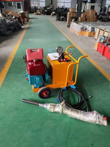 Portable Diesel/Electric 8hp Hydraulic Stone Splitter Rock Splitter Pump Wedge