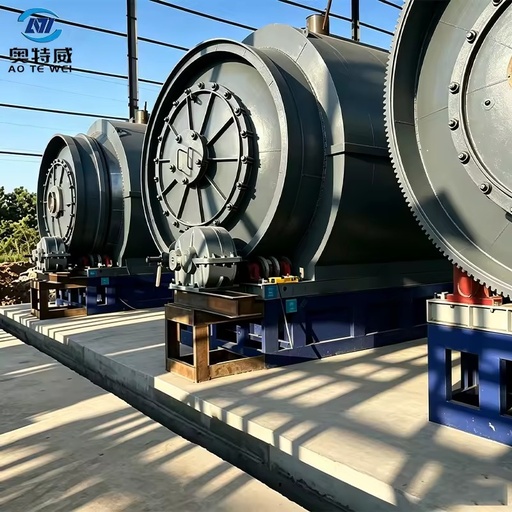 Easy to Operate Convert Obsolete Tires Municipal Solid Waste Petroleum Mud Into Fuel Oil Intermittent Pyrolysis Reactor