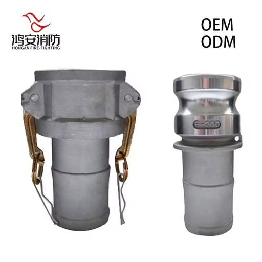 SS316 Type E Camlock Adapter 1/2-8 Inch Male NPT/BSP 250 PSI Chemical Offshore Hose Connector Viton Seal EN 10204 Certified Fire