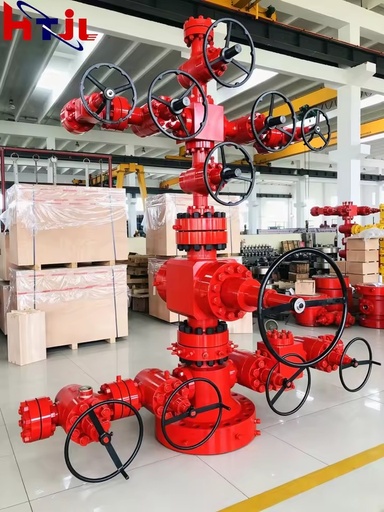 API 6A Q1 Christmas Tree Wellhead Assembly Oil Gas Well Oil Field Equipment Petroleum Processing Equipment HTJL Brand ISO