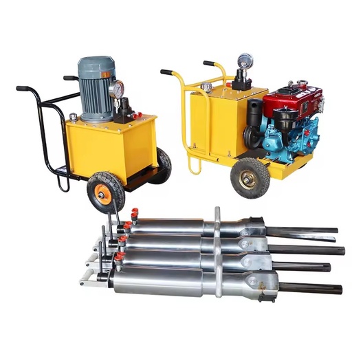 DLX Factory Price Mining Hydraulic Rock Splitter 900T-1200T Force Diesel Engine Electric Motor for Quarry Stone Cutting
