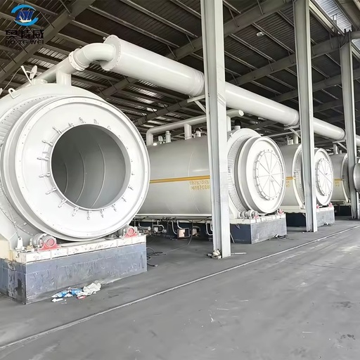 High Value Discarded Tires Lubricating Oil Sludge Petroleum Plastic Scrap Into Fuel Oil Intermittent Waste Tyre Pyrolysis Plant
