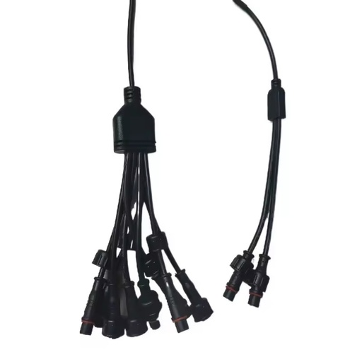 Waterproof Led Rock Light Splitter Pure White Rgbw Car Rock Light Connector Extension Wire Led Rock Light Splitter