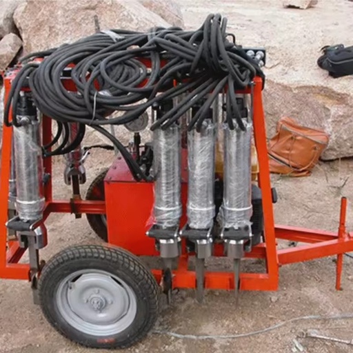 New 1200T Hydraulic Piston Rock Splitter Stone Cutting Machine for Granite Quarrying & Mining with Engine Gear Pump