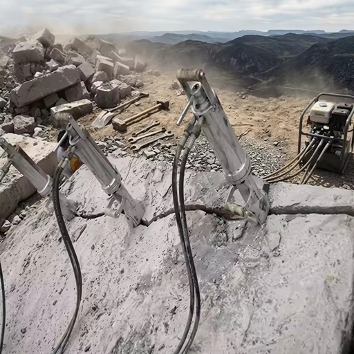 Made Handheld Hydraulic Rock Splitter with Engine Motor & Pump for Mining Demolition and Underground Rock Breaking