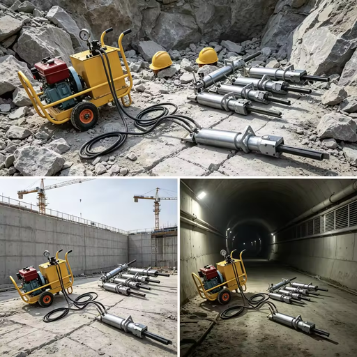 Advanced Hydraulic Rock Splitter Wedge Type for Road Project Hydraulic Rock Splitter Rock Splitting Machine