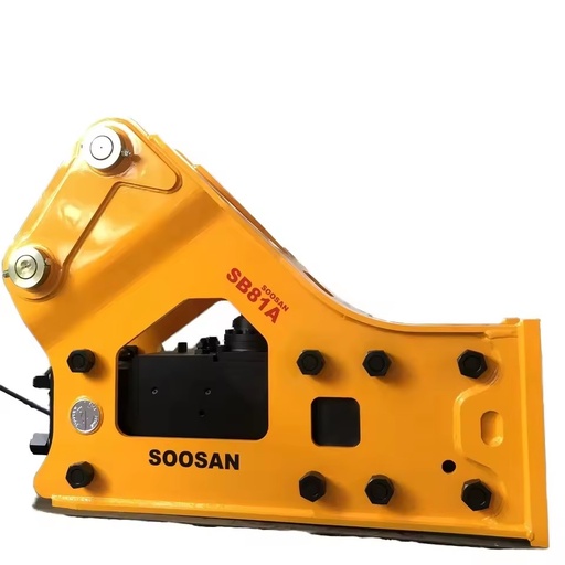 SB81A SIDE TYPE HYDRAULIC BREAKER SUITABLE FOR LARGE SCALE EXCAVATOR ATTACHMENTS WITH SPARES CHISELS HOSES ETC