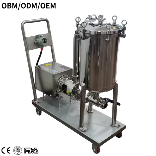Automatic Small Single-Stage In-Line High Shear Homogenizer Tank Pump Static Mixer for Emulsifying Three-Stage Stator Chemicals