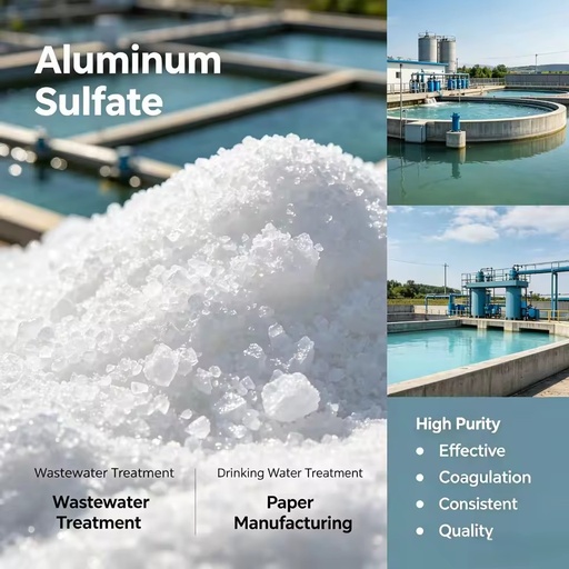 Factory Aluminum Sulfate Powder 16%-17% Flocculant for Wastewater Treatment