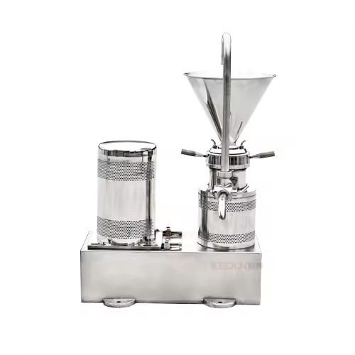 Automatic Peanut Butter Making Machine Colloid Mill Stainless Steel 304 Body 500kg/h Capacity 220V 1 Year Warranty 4kw