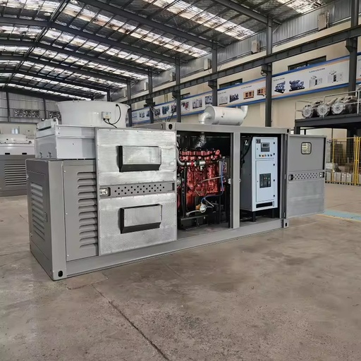 1250kVA Methanol Natural Gas Biogas Wellhead Gas Generator Set High-Power Electric Start Water Cooling 380V Container-Type 0.8